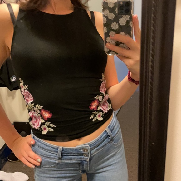 AEO Embroidered Soft & Sexy Tank - Picture 5 of 6